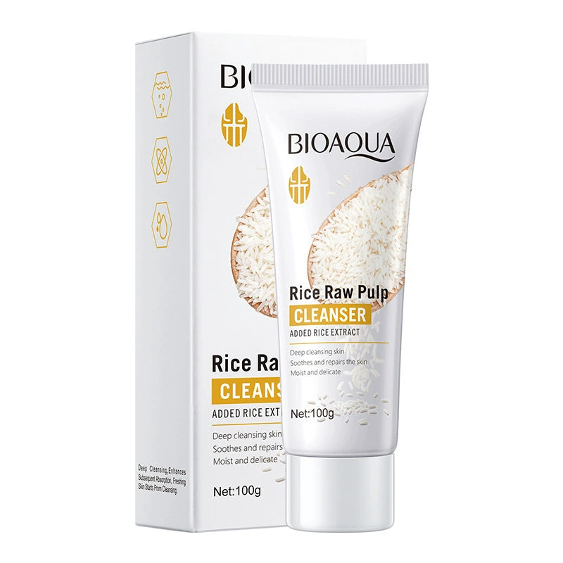 Rice Puree Skin Care Set Rice Whitening Skin Care Set Serum Cleaner
