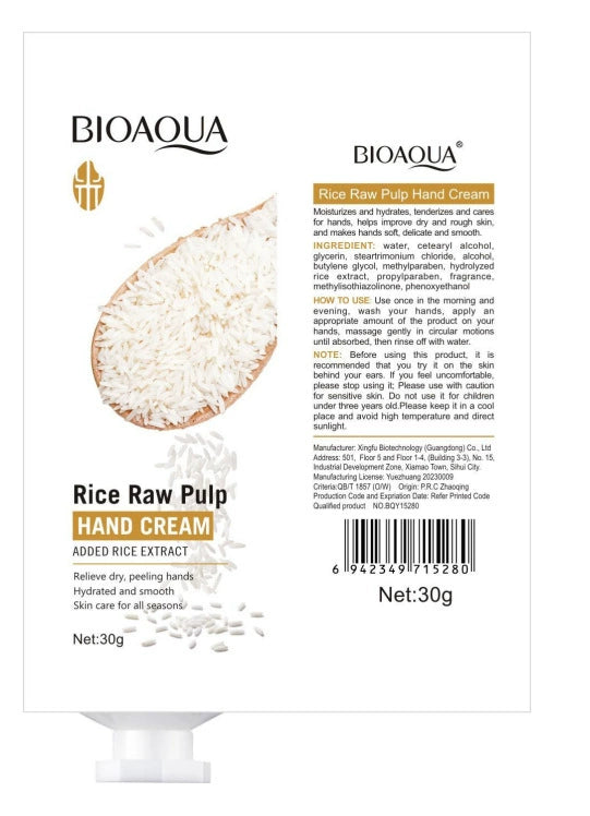 6pcs/set Rice Raw Pulp Skin Care Sets Face Cream Serum