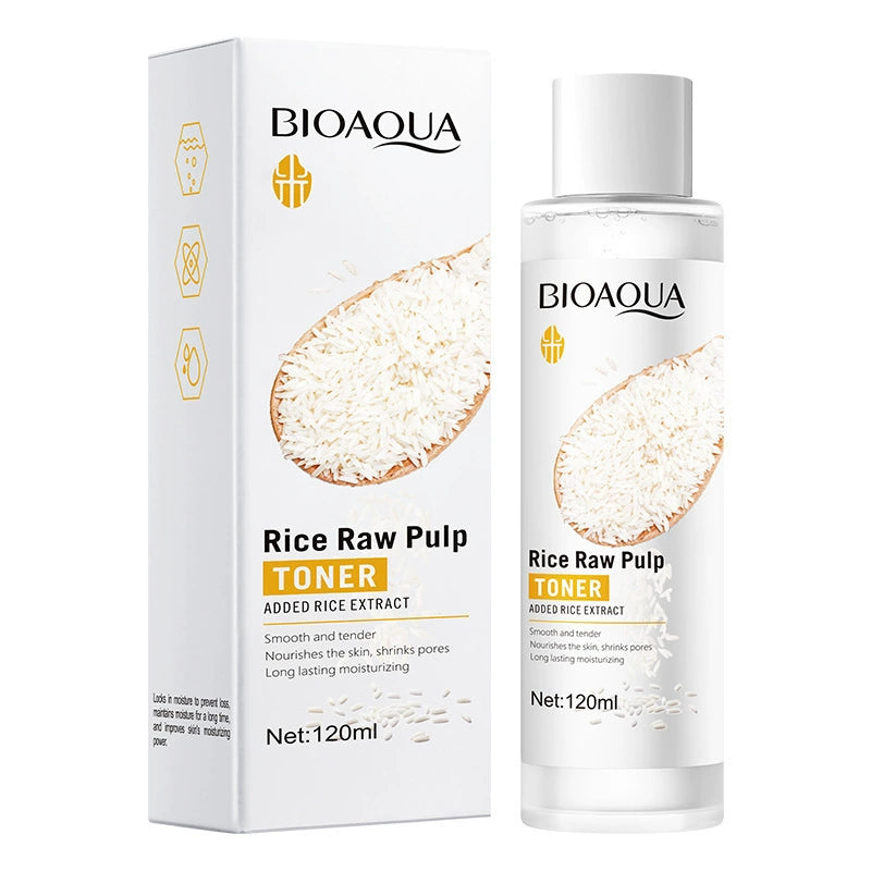 6pcs/set Rice Raw Pulp Skin Care Sets Face Cream Serum