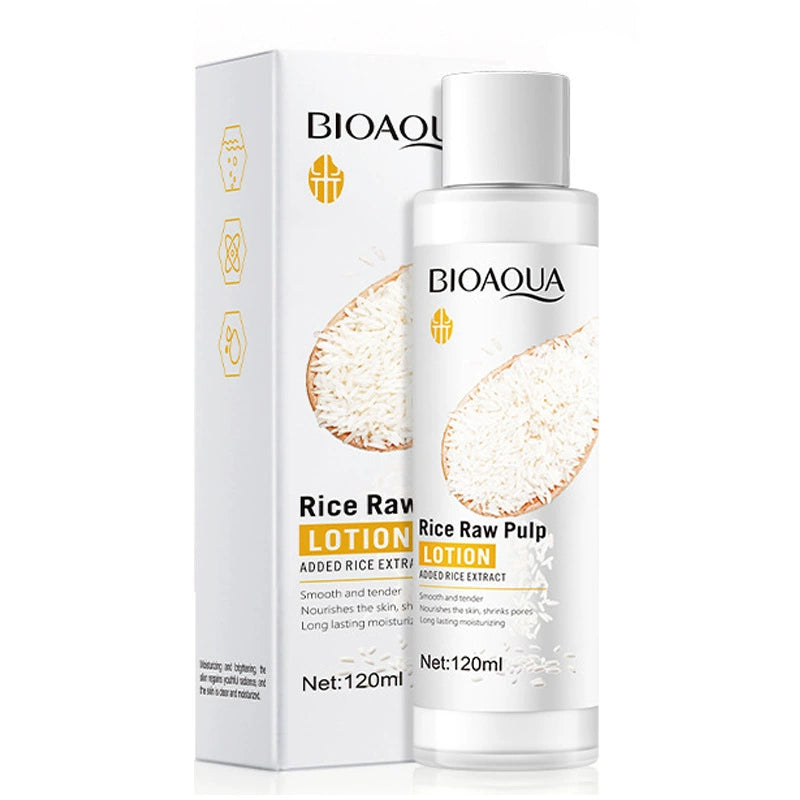 6pcs/set Rice Raw Pulp Skin Care Sets Face Cream Serum