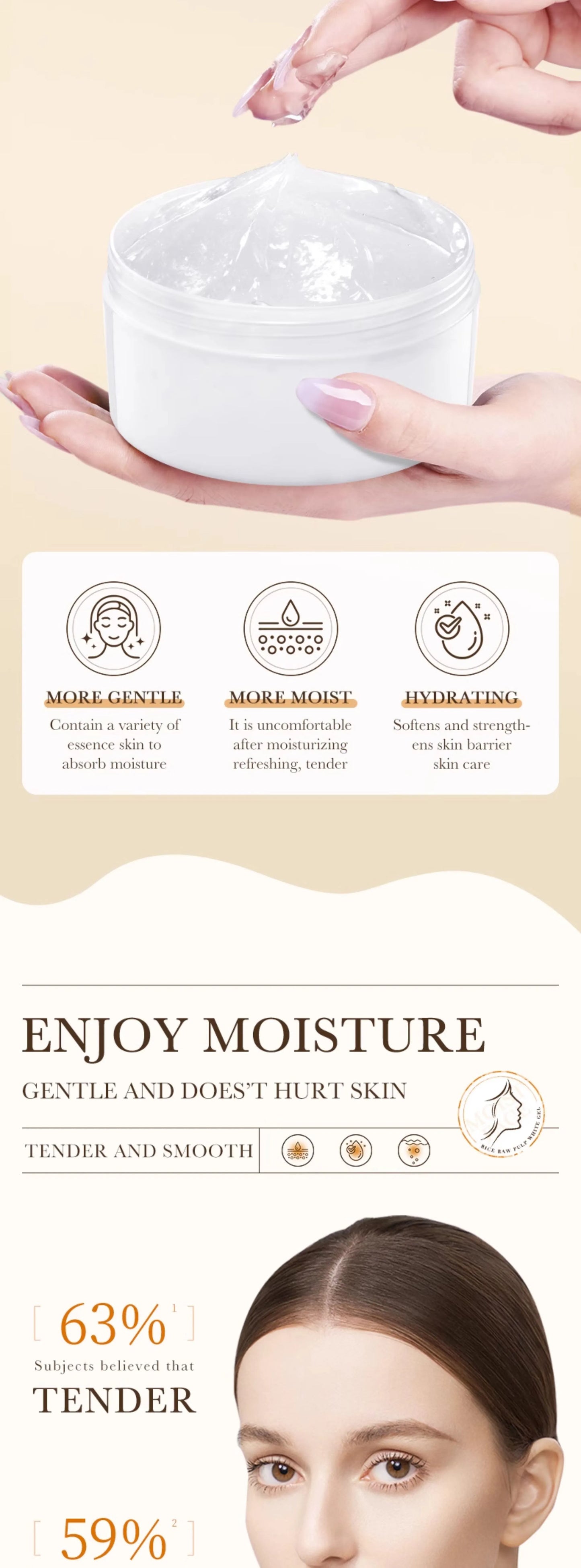 Rice Puree Skin Care Set Rice Whitening Skin Care Set Serum Cleaner