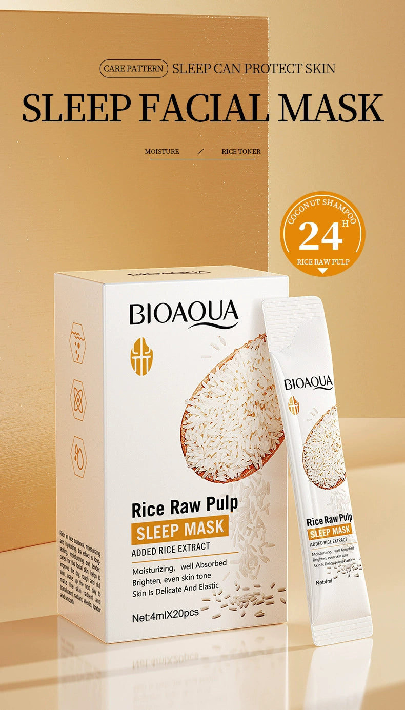 Rice Puree Skin Care Set Rice Whitening Skin Care Set Serum Cleaner