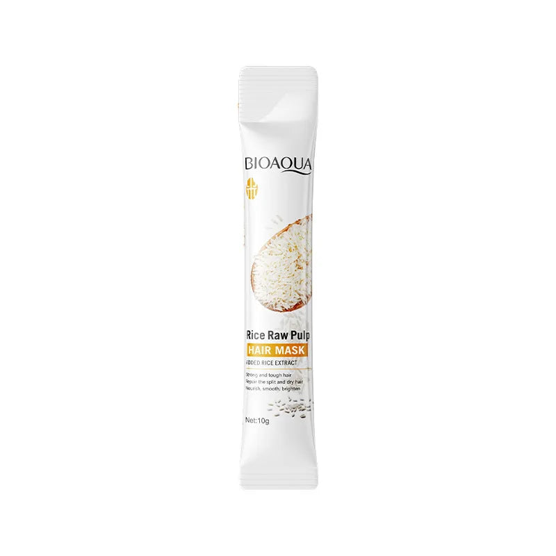 Magical Keratin Rice Paste Hair Care Mask Repair Damaged Frizzy Hair In 5 Seconds Improve Hair Quality Nourish Hair Nutrients