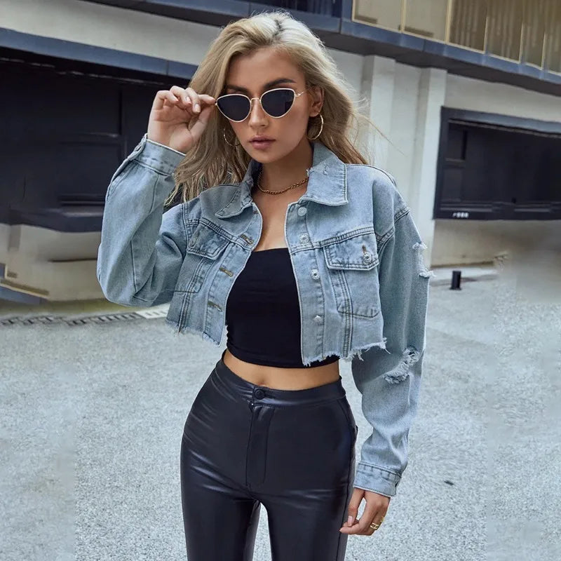 Crop Denim Jacket